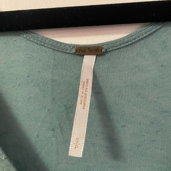 Rare FP Flowy Jade Green Tee! - Picture 3 of 3